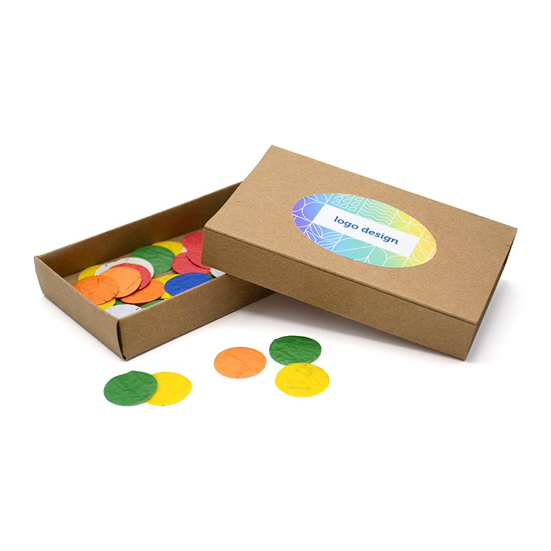 Seed paper confetti box